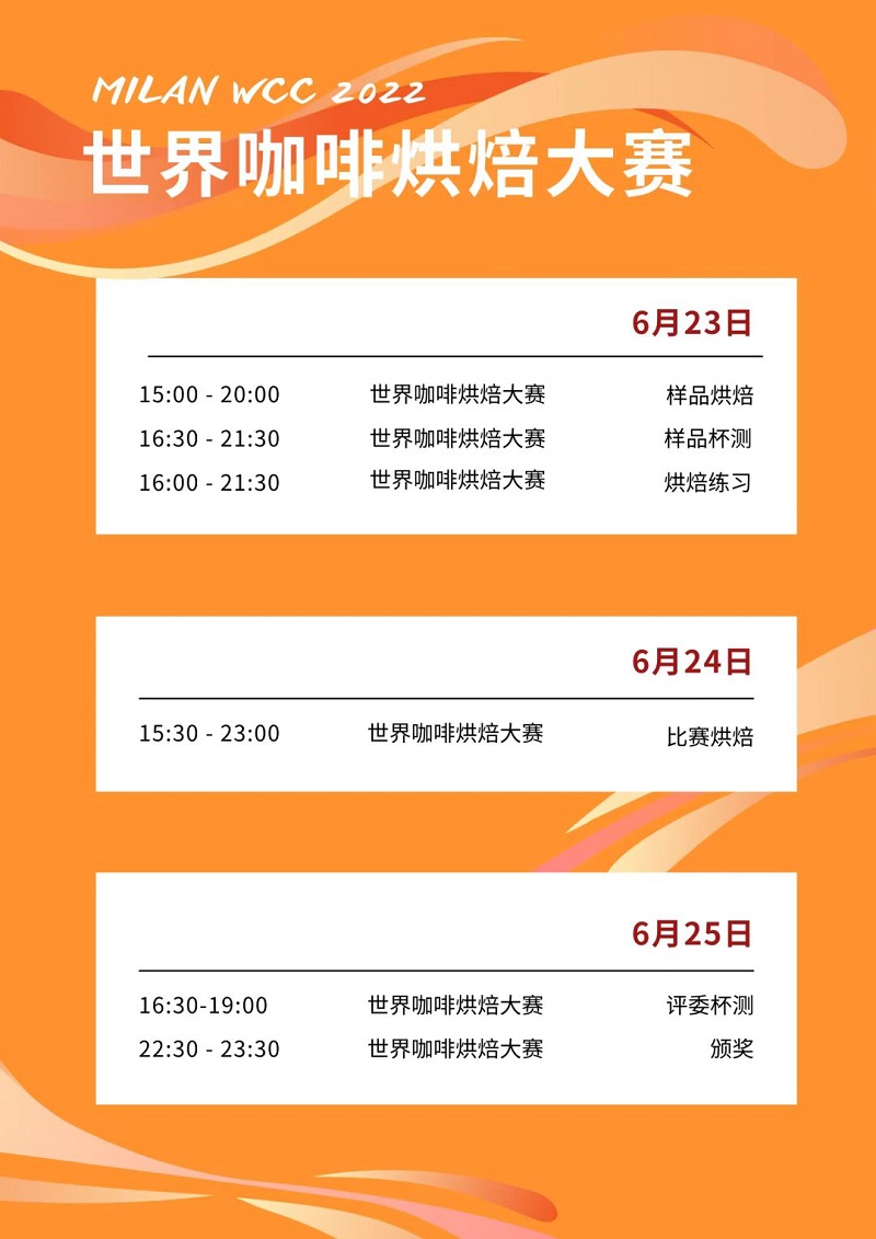 带你去米兰云观赛!6月24-26日北京时间15点开赛!世界级咖啡赛事总决赛火热归来!